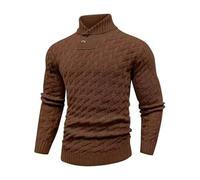 Dasongff Pull Homme Hiver Chaud Basique Pullover d'hiver Épais Tricoté sous Pull Col Roulé pour Homme Slim Fit Thermique Chemise d'hiver Chaude Basique pour Le Travail, Les Loisirs et Le Quotidien