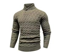 Dasongff Pull Homme Hiver Chaud Basique Pullover d'hiver Épais Tricoté sous Pull Col Roulé pour Homme Slim Fit Thermique Chemise d'hiver Chaude Basique pour Le Travail, Les Loisirs et Le Quotidien