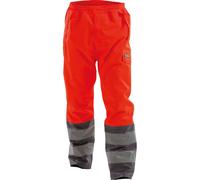 Dassy Pantalon de pluie haute visibilité Sola PES70 Neonrouge/gris ciment XS