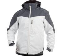 Dassy Veste softshell bicolore Jakarta PES21 blanc/gris ciment M
