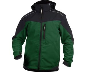 Dassy Veste softshell bicolore Jakarta PES21 vert bouteille/noir XL