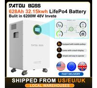 DATOUBOSS 16kwh/32kwh lifepo4 batterie 48v et onduleur intégré 6200W amovible avec roulettes et écran tactile DT-JC1116