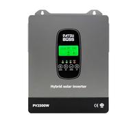 DATOUBOSS 1800W Onduleur Solaire Hybride 12V, Onde Sinusoïdale Pure, MPPT 100A Intégré, Prend en Charge Le Fonctionnement sans Batterie, entrée PV 2500W,pour Batteries Plomb-Acide et Lithium