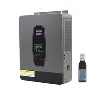 DATOUBOSS 3000 W Onduleur hybride de 24 V, onduleur solaire hybride de 24 V, onde sinusoïdale pure, MPPT 100 A et système de protection de batterie BMS, pour batteries plomb-acide et lithium, avec