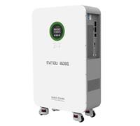 DATOUBOSS 5,22 kWh Mémoire solaire 5 kW Stockage de batterie tout-en-un avec onduleur hybride, batterie domestique LiFePO4 51,2 V 102 Ah, écran LCD pour installations photovoltaïques et maison