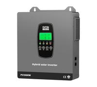 DATOUBOSS Onduleur Solaire Hybride 1800W 12V à Onde sinusoïdale Pure, Conversion 12V DC en 220V/230V AC avec régulateur Solaire MPPT, système de Protection BMS, pour Batteries Lithium (12V-1800W)