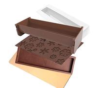 DAUDIGNAC kit Moule a buche 5 Pieces avec Insert et Tapis Relief - Flocons - Se
