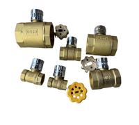 DAVBIR Valve de Verrouillage magnétique en Laiton, Valve antivol for Conduite d'eau du Robinet, Interrupteur, Robinet à tournant sphérique en cuivre, 4″. 6″. 1' DN15, 20, 25 Perfection (Size : DN15