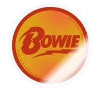 David Bowie Écriture Rouge Avec Flash Autocollant Sticker