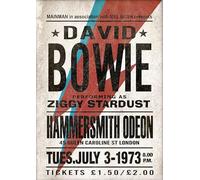 David Bowie Poster vintage rock chanteur Indie Pop Glam Rock Londres Art mural Photo A4