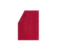 DAVID FUSSENEGGER Couverture en flanelle avec point décoratif 140x200cm (Rouge) rouge