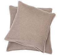 David Fussenegger Housse de Coussin, Boue, 40 x 40 cm
