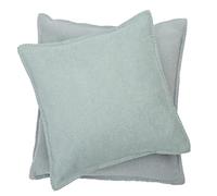David Fussenegger Housse de Coussin en Coton Doux Vert Verre 40 x 40 cm