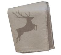 David Fussenegger Sylt Couverture en Coton Motif cerf Filz