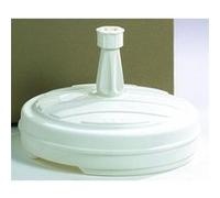 EDA – Pied de parasol David 10703 – Polyéthylène robuste Ø 43 cm – Blanc