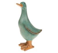 Davids Ducks Figurine de décoration de Collection en Forme de Canard Bleu Turquoise - Taille M