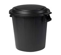 Davids Poubelle 50 L - Modèle 79557 - Ø 54 x 49 x H49 cm - Noir