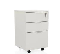 DAVIK | Bois - Caisson sur roulettes Blanc