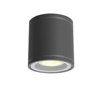 DAWALIGHT Spot de Plafond GU10 5W LED 3000K Blanc chaud Plafonnier encastrable IP44 imperméable pour Salle de bains Cuisine Jardin Salon Couloir Restaurant, Aluminium, Gris foncé