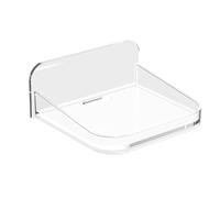DAWCBVJQ Étagère Murale Mini - Étagère Murale Miniature,Support Flottant pour Caméra de Sécurité Installation sans Perçage pour Appartement Fenêtre Dortoir Locataire Salle de Bain | Bureau Salle De