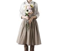 DAWCBVJQ Tablier De Cuisine, Tablier Rétro Pour Femmes, La Littérature Vintage Nordique Tablieres Croisé En Coton Et Lin Tablieres Décontracté Pour Magasin Fleurs, Café, Salle Cuisson