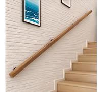 Dawselod 150cm Main Courante en Bois Massif,Fixation Murale Rampe d'Escalier Antidérapante,Barre de Sécurité Robustesse pour Marches Intérieur et Extérieur,Idéal pour Personnes Âgées