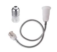 DAWTHTW Adaptateur d'extension de douille E27 B22 vers E27, flexible et flexible en col de cygne réglable
