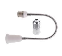 DAWTHTW Adaptateur d'extension de douille E27 B22 vers E27, flexible et flexible en col de cygne réglable