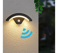 DAXGD Appliques Murale Modernes, Luminaire Exterieur 24W 2650LM, Détecteur de Mouvement IP65, Eclairage Exterieur en Forme de U 3000K Lumière Chaude pour Porche Passerelle Jardin Balcon