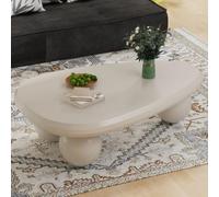 DAXUESEH Table Basse IrréGulière en Forme De Nuage avec 3 Pieds Boule