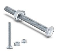 Dayalo Lot de 20 vis de serrure M8 x 100 mm pour construction en bois et bandes de portail