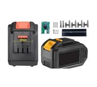 Dayi Étui de rangement pour batterie A3 10/15 cellules - Boîte de rangement pour batteries au lithium 18 V 21 V - Outils de meuleuse d'angle pour atelier, garage, noir (F)