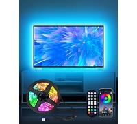 Daymeet Bande lumineuse LED pour TV Rétroéclairage LED 3 m USB TV pour écran TV de 32 à 60" RGB Changement de couleur avec télécommande Synchronisation de la musique Contrôle par application Bluetooth