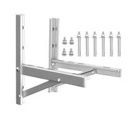 Dayysiuy Support mural pliable pour split | 2 Pièces Raccords Mural Pliables - en Acier Inoxydable,pour climatisation Mini Split extérieure