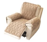 DAZSIAZ Housses Moelleuses pour Fauteuils Inclinables, Housses Matelassées Monoblocs pour Accoudoirs et Appuie-tête de Canapé, Tapis de Protection pour Meubles pour Animaux de Compagnie(Khaki,C)