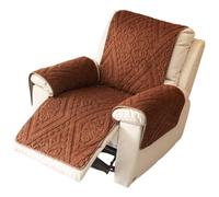 DAZSIAZ Housses Moelleuses pour Fauteuils Inclinables, Housses Matelassées Monoblocs pour Accoudoirs et Appuie-tête de Canapé, Tapis de Protection pour Meubles pour Animaux de Compagnie(Brown,B)