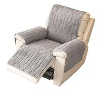 DAZSIAZ Housses Moelleuses pour Fauteuils Inclinables, Housses Matelassées Monoblocs pour Accoudoirs et Appuie-tête de Canapé, Tapis de Protection pour Meubles pour Animaux de Compagnie(Gray,C)