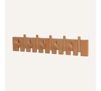 DAZSIAZ Porte-manteau Mural en Bois à Motif de Touches de Piano, Organisateur Mural à Crochet Rabattable, Étagère de Rangement pour Vêtements, Clés et Serviettes, Robuste(Primary,10 hooks)