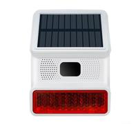 DAZZLEEX Alarme sans fil 433 MHz, alarme sonore et lumineuse, sirène extérieure pour maison, villa, baren, ferme (sans fil)