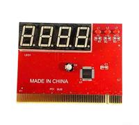DAZZLEEX Analyseur de PC de diagnostic de carte postale testeur de carte mère avec affichage LED à 4 chiffres pour carte principale PCI détection et lecture de codes d'erreur Pas de processeur requis