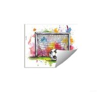 DAZZLEEX Autocollants muraux colorés en forme de ballon de football pour chambre à coucher et salon Décoration créative en vinyle 40 x 50 cm Décoration d'intérieur en PVC