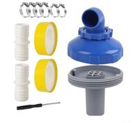 DAZZLEEX Buse d'entrée de piscine rotative à 360° pour Intex 32 mm 38 mm - Ensemble de pièces de piscine avec adaptateurs de tuyau pour systèmes de pompe à filtre