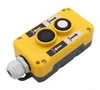 DAZZLEEX COP-2B 3B 4B Interrupteur de commande de grue à suspendre pour levage de palan dans un entrepôt de bâtiment haut 2A 5A 250 V 500 V ABS ignifuge Orange Jaune (COP-2B)