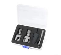 DAZZLEEX Kit de forets filetés avec taraud interne et matrice externe, fraisage triple cannelure pour perçage et alésage rapides, compatible avec 1/2" DN15 et 3/4"