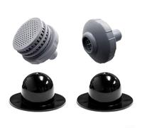 DAZZLEEX Kit de raccordement de piscine Intex 32 mm avec fonction de revitalisation de l'eau - En plastique ABS gris - Résistant à l'eau salée - Kit adaptateur pour piscine hors sol