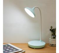 DAZZLEEX Lampe de bureau LED, lampe de bureau portable à contrôle tactile, réglable, USB, petite lampe de lecture de nuit pour enfants, lumière blanche (bleu)