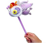 DAZZLEEX Lanterne poisson du Nouvel An chinois faite à la main Décoration classique pour enfants Fête festive Accessoire photo Rose Rouge Jaune Bleu Violet 32 x 16,5 cm (Violet)