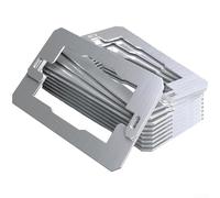 DAZZLEEX Lot de 10 entretoises de plaque murale en acier inoxydable à double panneau pour une prise électrique sécurisée et un interrupteur, pour prise simple et double