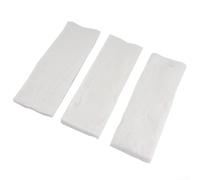 DAZZLEEX Lot de 3 éponges en céramique pour cheminées à l'éthanol, 30 x 20 x 3 cm, laine biofibre haute température, insert en coton pour brûleurs à gel et chambre de combustion, blanc (30 x 10 x 1,5