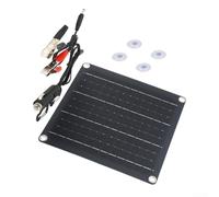DAZZLEEX Panneau solaire monocristallin en silicium 50 W avec double sortie pour camping, randonnée, cyclisme et charge en plein air, module photovoltaïque 12 V